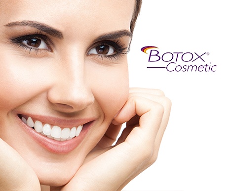 Woman with flawless skin after Botox